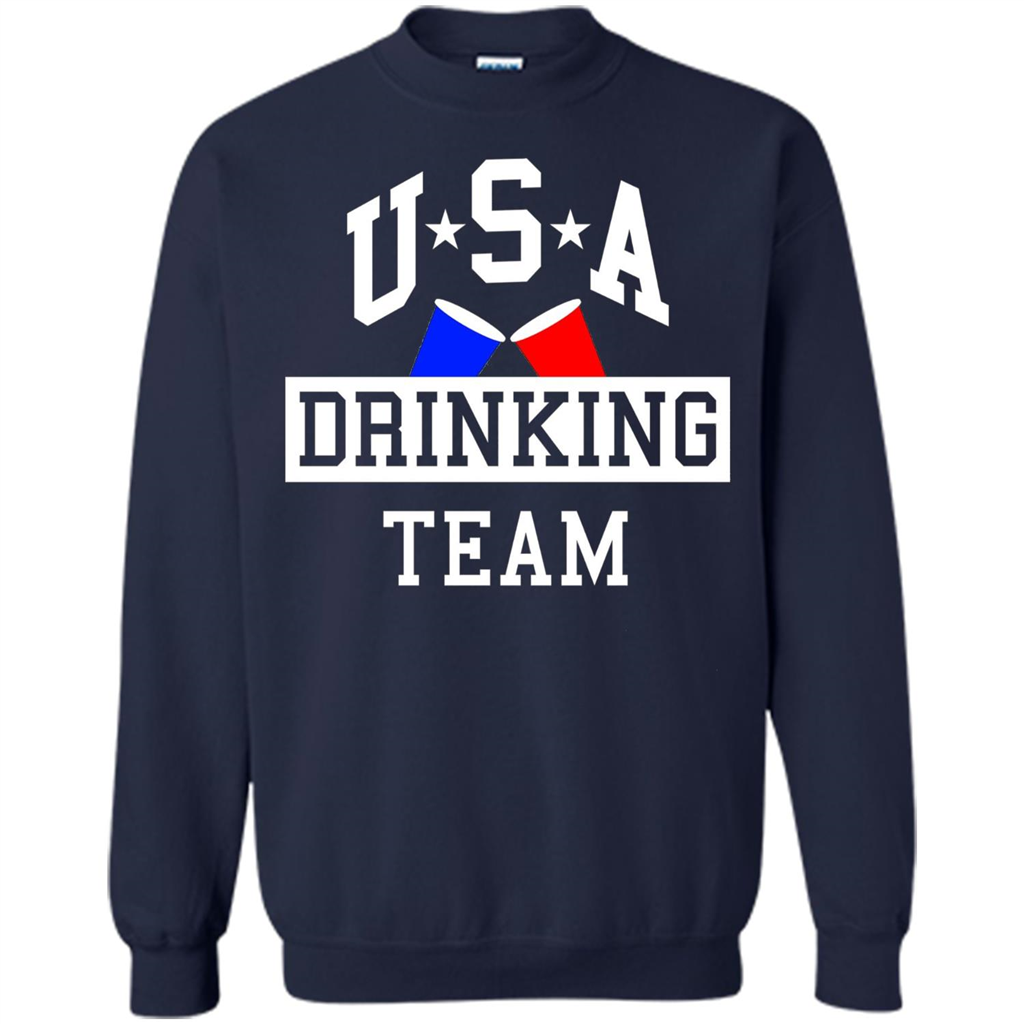 Independence Day T-shirt USA Drinking Team Navy