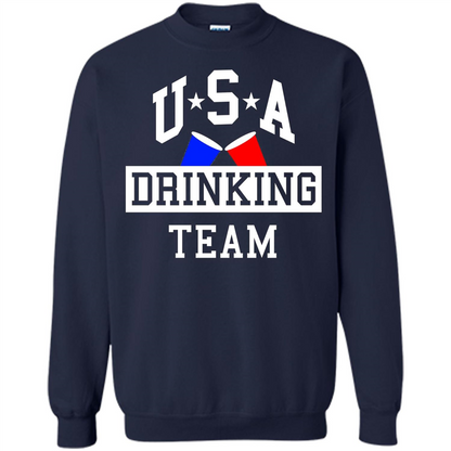 Independence Day T-shirt USA Drinking Team Navy