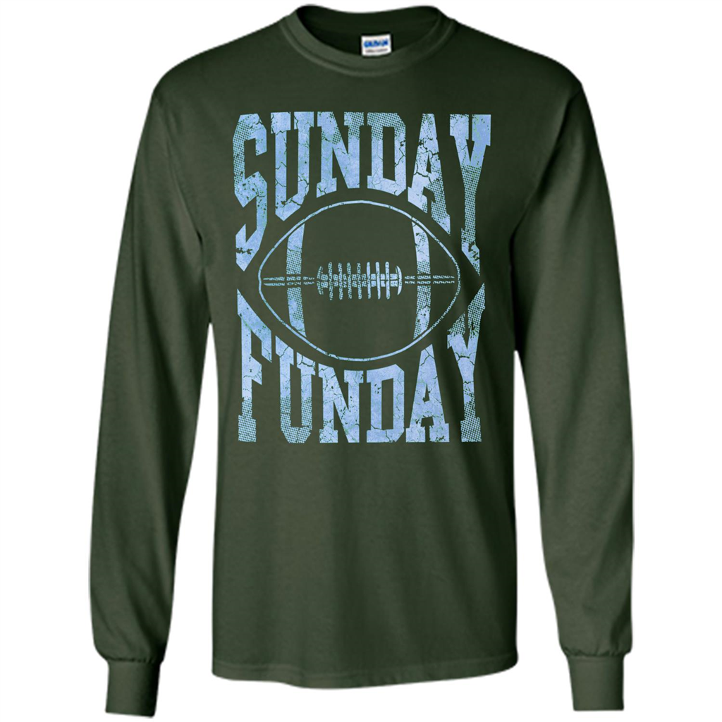 Football T-shirt Sunday Funday Football SeasonT-Shirt Forest Green