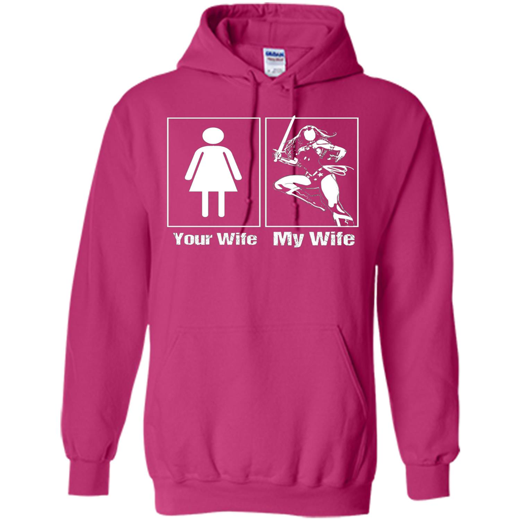 My Wife Is Super Woman T-shirt Mens Your Wife My Wife Heliconia