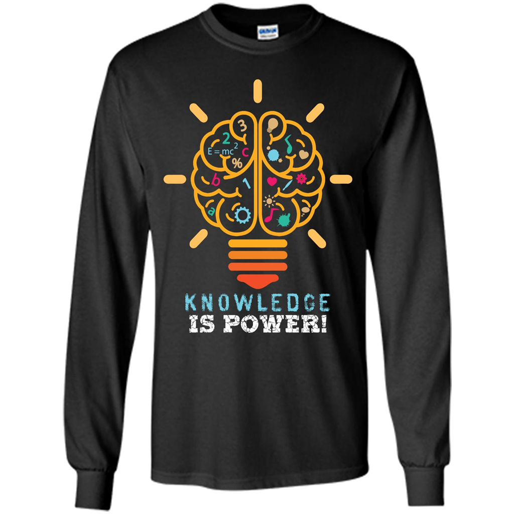 Student T-shirt Knowledge Is Power T-shirt Black