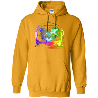 Astronaut Cat T-shirt Gold