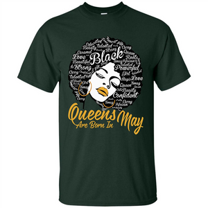 Queen Are Born In May T-shirt