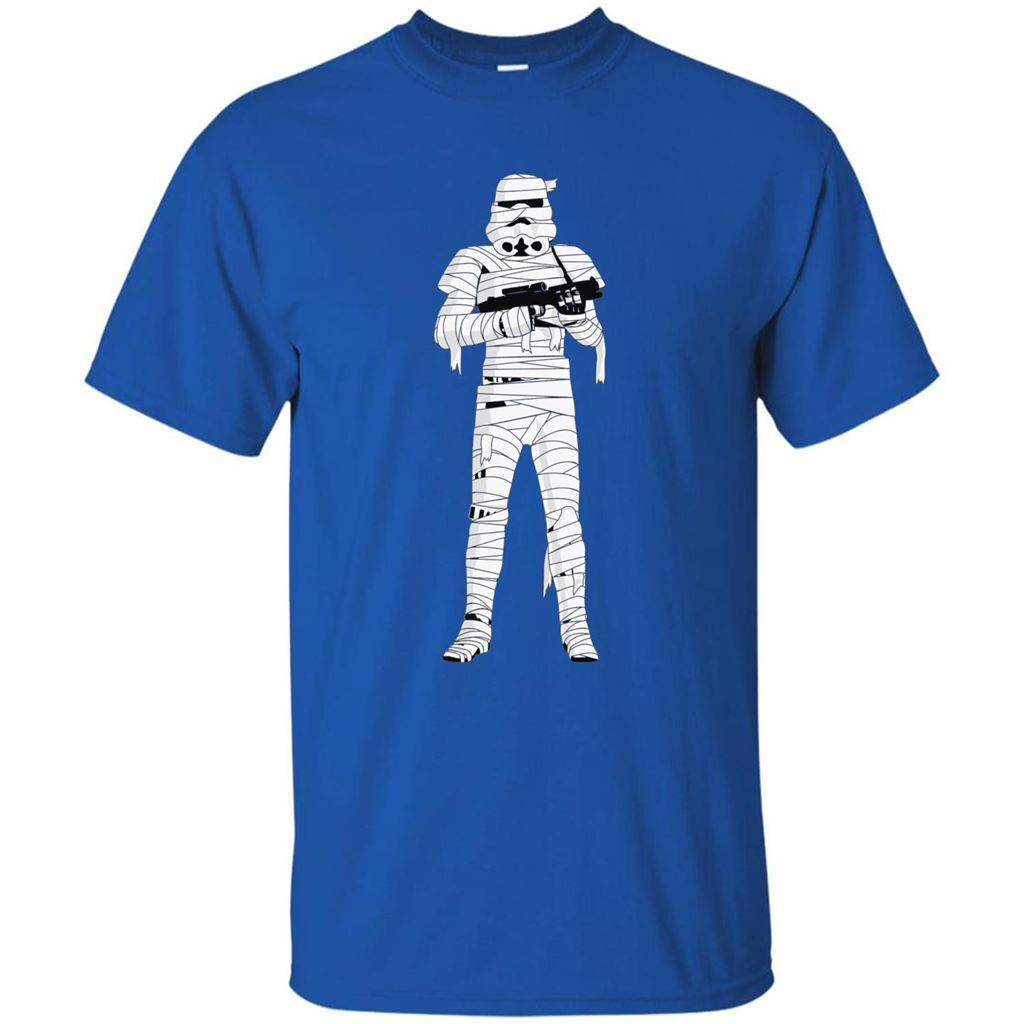 Stormtrooper Mummy Wraps Halloween T-Shirt Royal