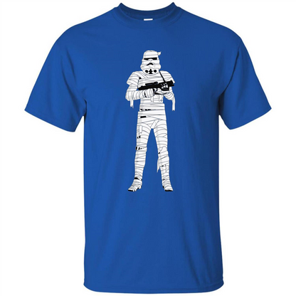 Stormtrooper Mummy Wraps Halloween T-Shirt Royal