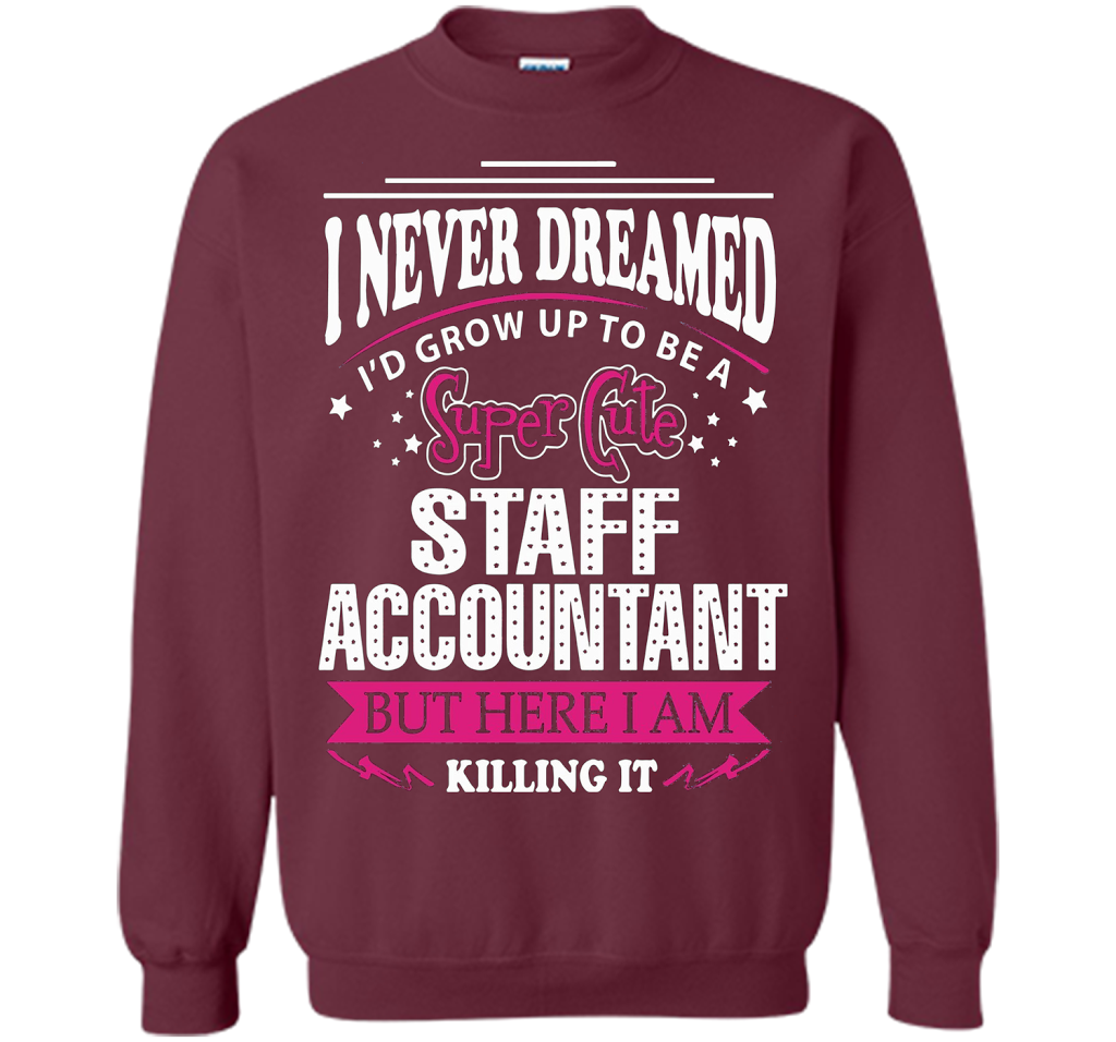 Staff Accountant T-Shirt cool shirt Maroon
