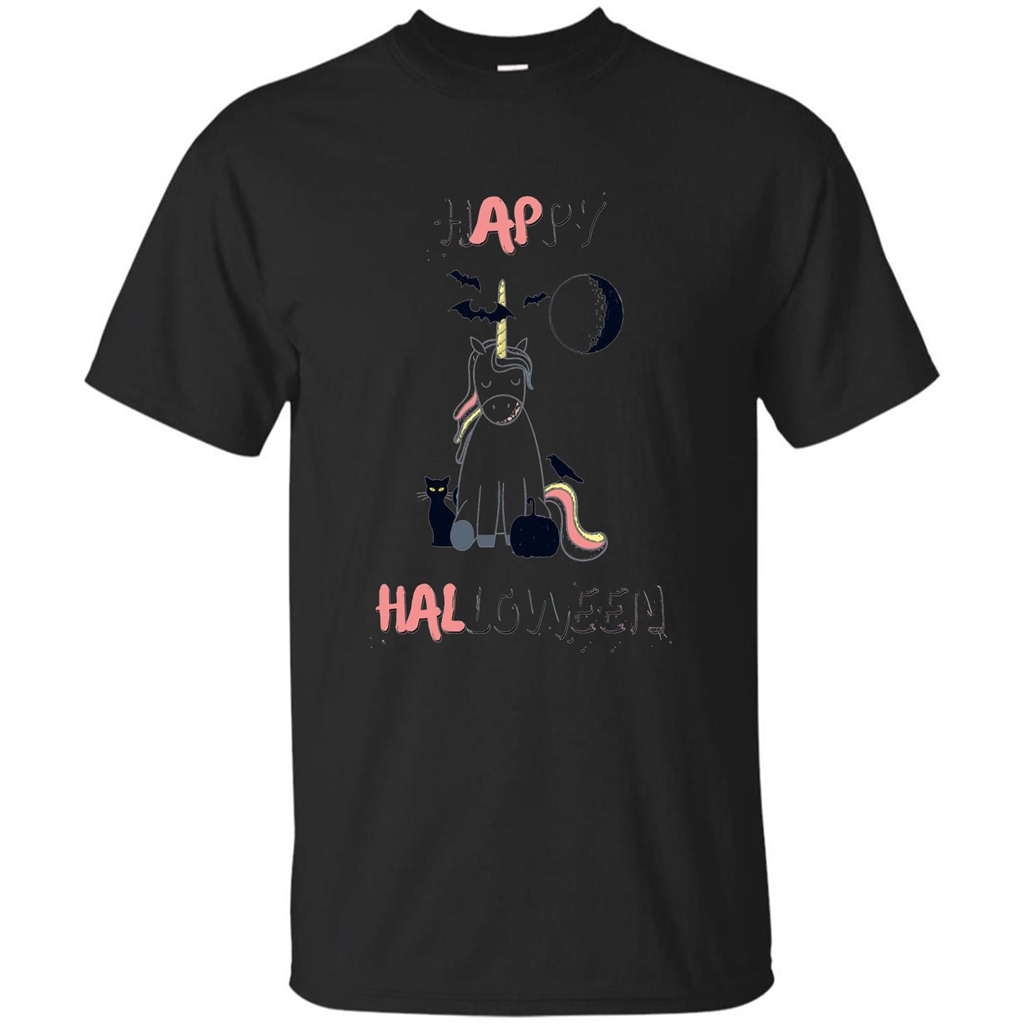 Unicorn Happy Halloween T-shirt Color Unicorn T-shirt