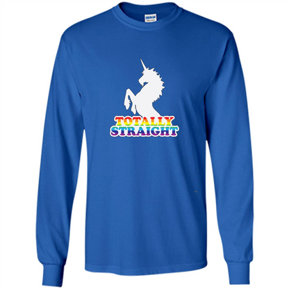 Totally Straight Unicorn T-shirt Royal