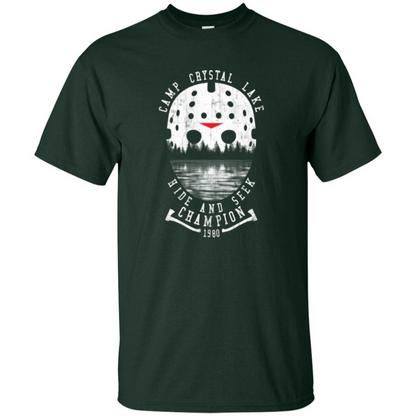 Camp Crystal Lake T-shirt Hide And Seek Champion 1980 Forest Green