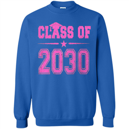 Class of 2030 Pink Girls T-shirt Royal