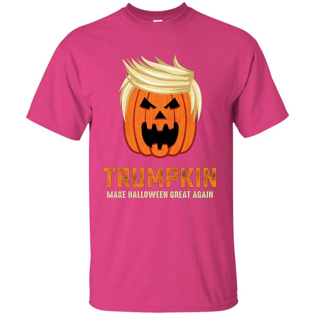Halloween Trumpkin Funny T-Shirt Make Halloween Great Again Heliconia