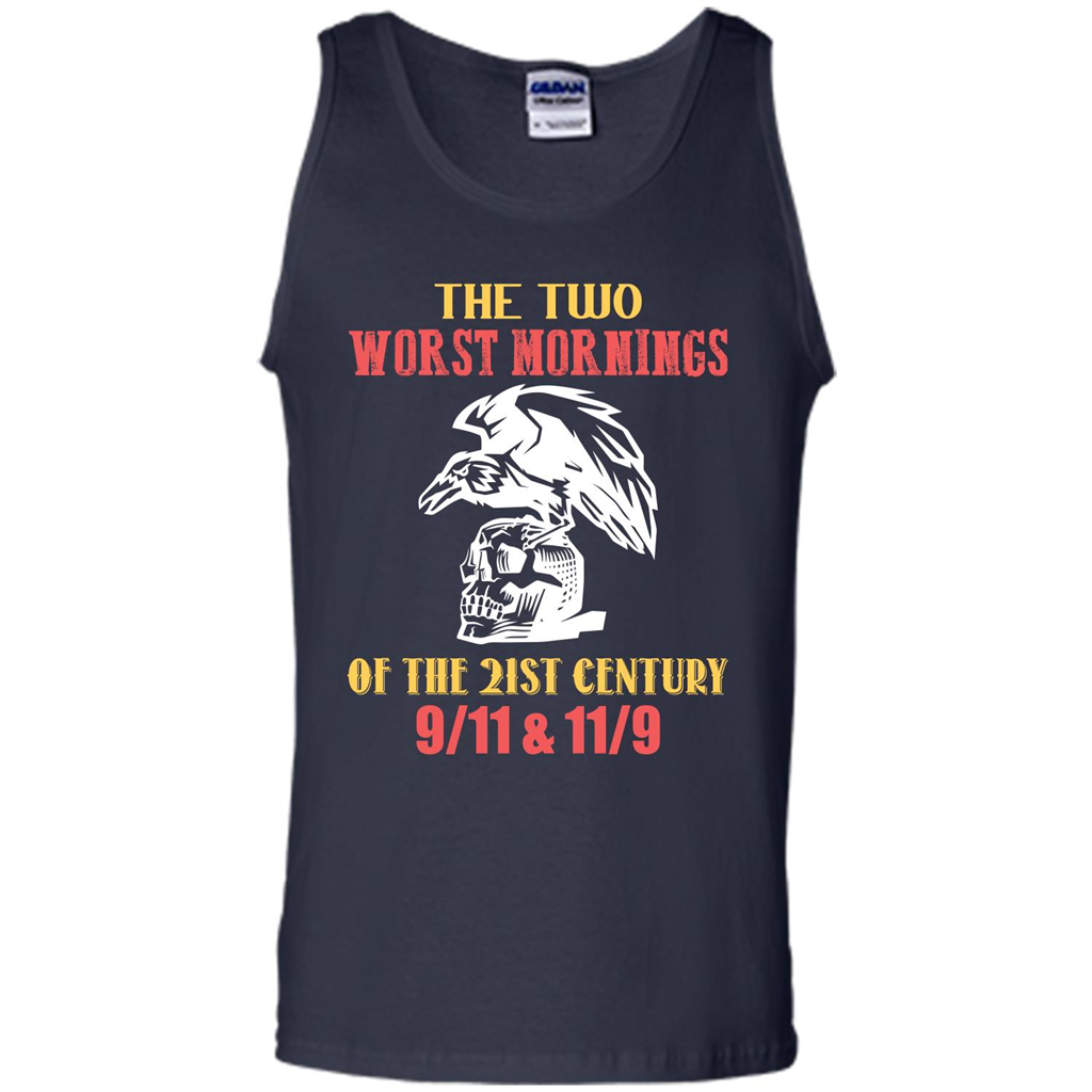 The Two Worst Mornings Of The 21st Century 9-11 and 11-9 T-shirt Navy