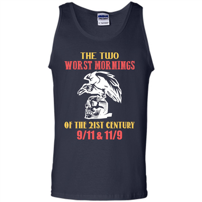 The Two Worst Mornings Of The 21st Century 9-11 and 11-9 T-shirt Navy