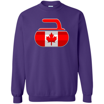 Canadian Curling Flag T-shirt Orange