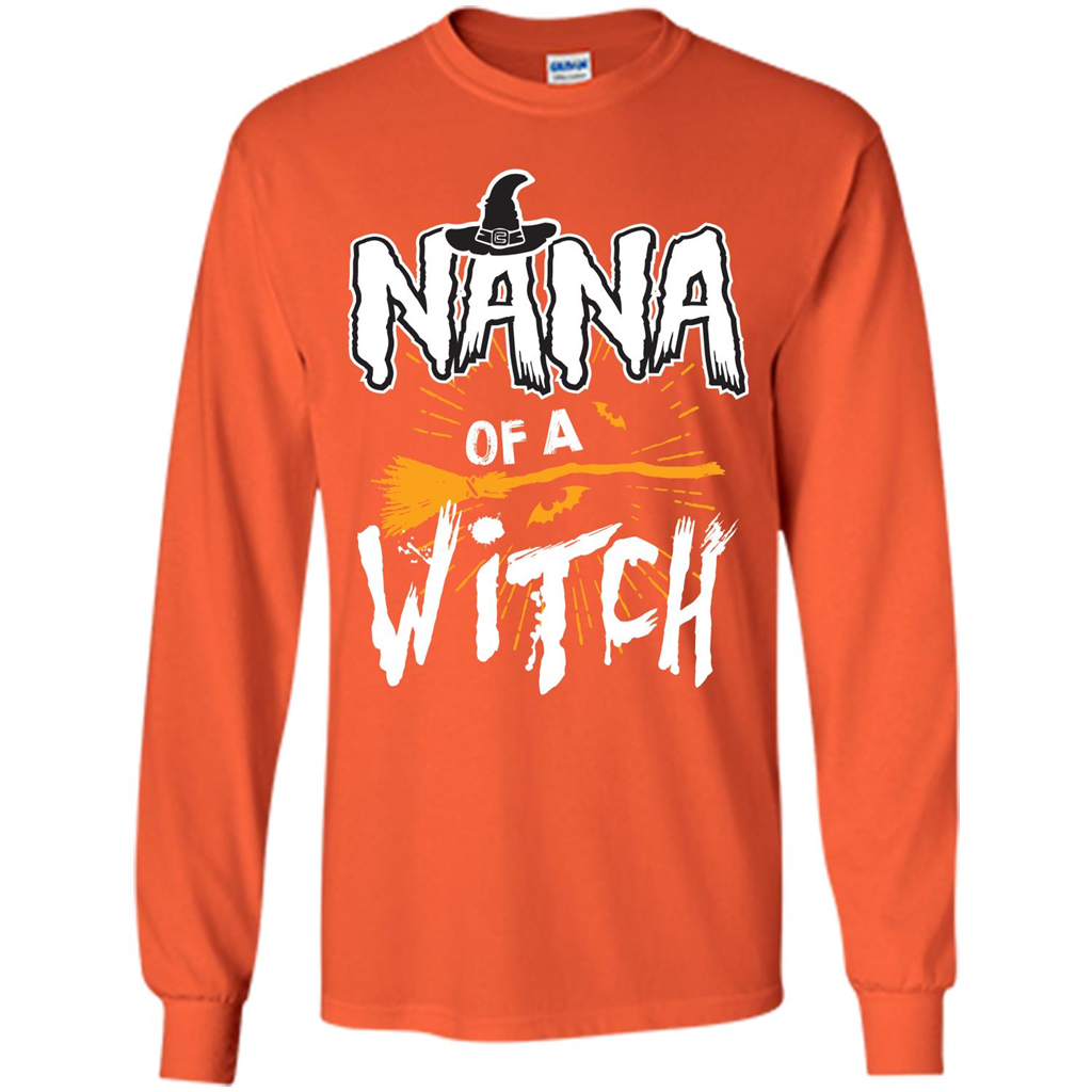 Halloween T-shirt Nana Of A Witch Orange