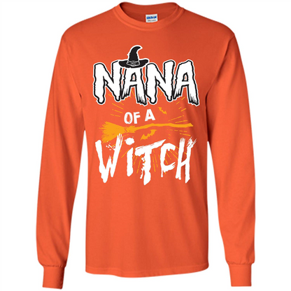 Halloween T-shirt Nana Of A Witch Orange