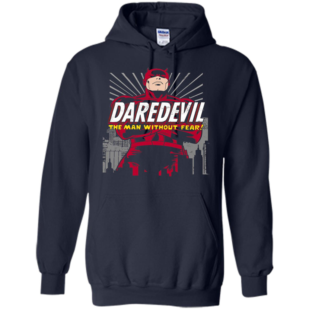 Movies T-shirt Marvel Daredevil The Man Without Fear Navy