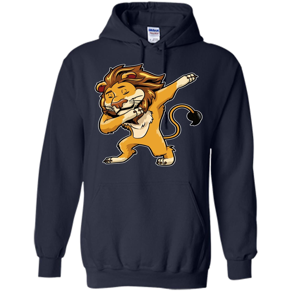 Lion Dabbing T-shirt Dab Cat Dance Navy