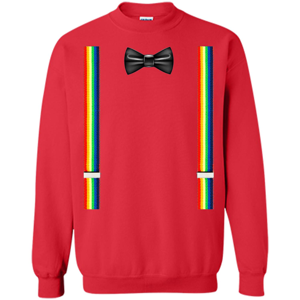 Suspenders And Bowtie Clown Costume T-shirt Red