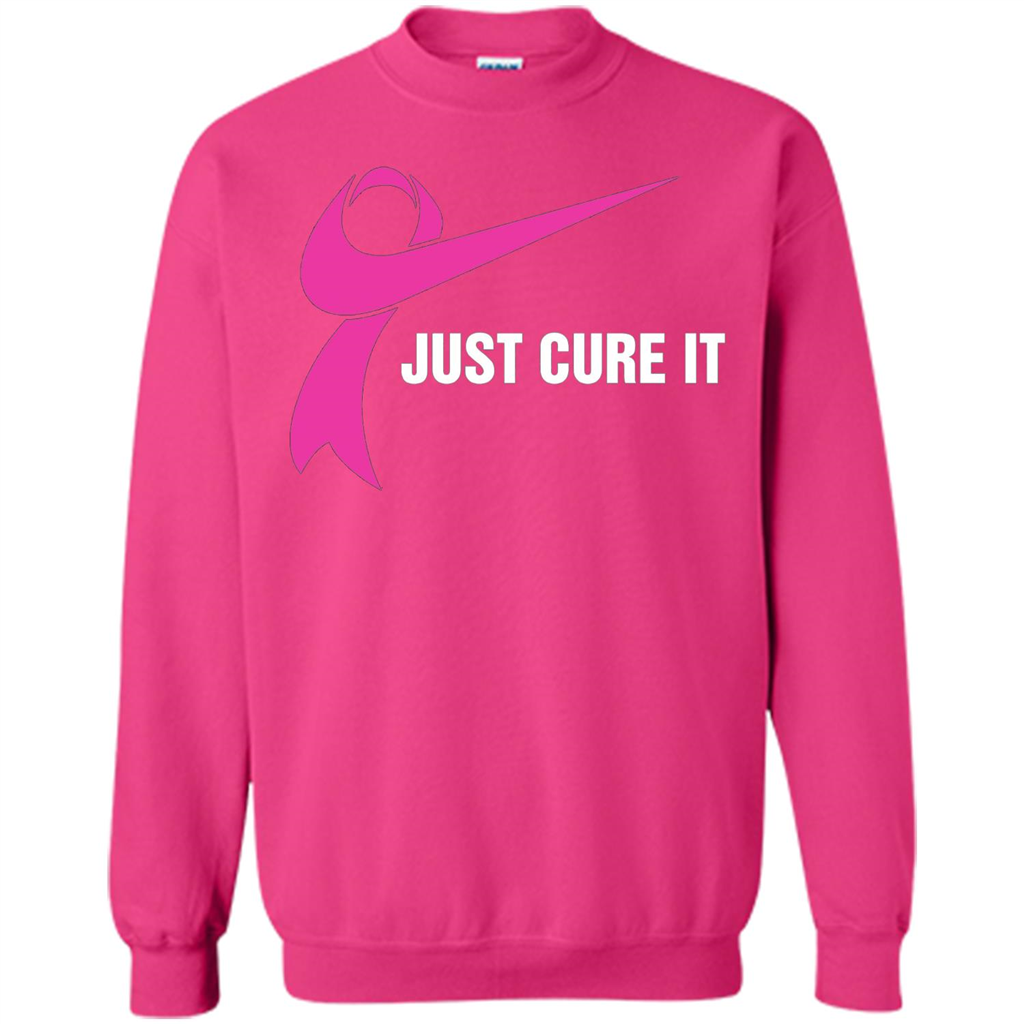 Breast Cancer Just Cure It T-Shirt Heliconia