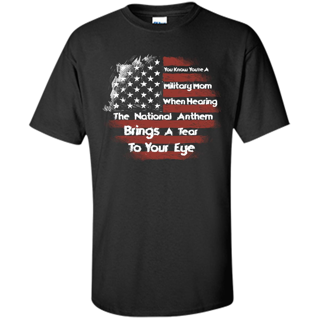 Military Mom. You Know You're A Military Mom When T-shirt Black