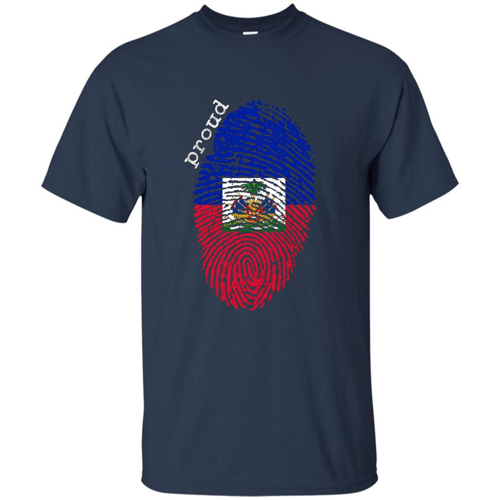 Haiti shirt - Haiti National Flag T-shirt Navy