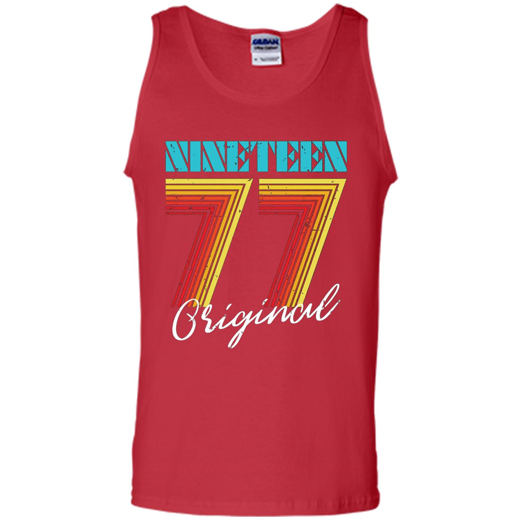 Original 1977 Birthday T-shirt Red