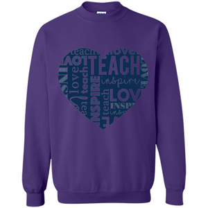 Teacher T-shirt Teach Love And Inspire T-shirt