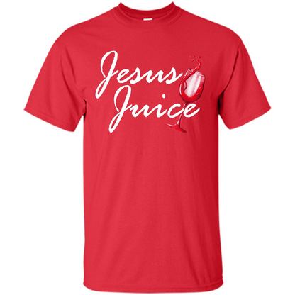 Wine T-shirt Jesus Juice Red