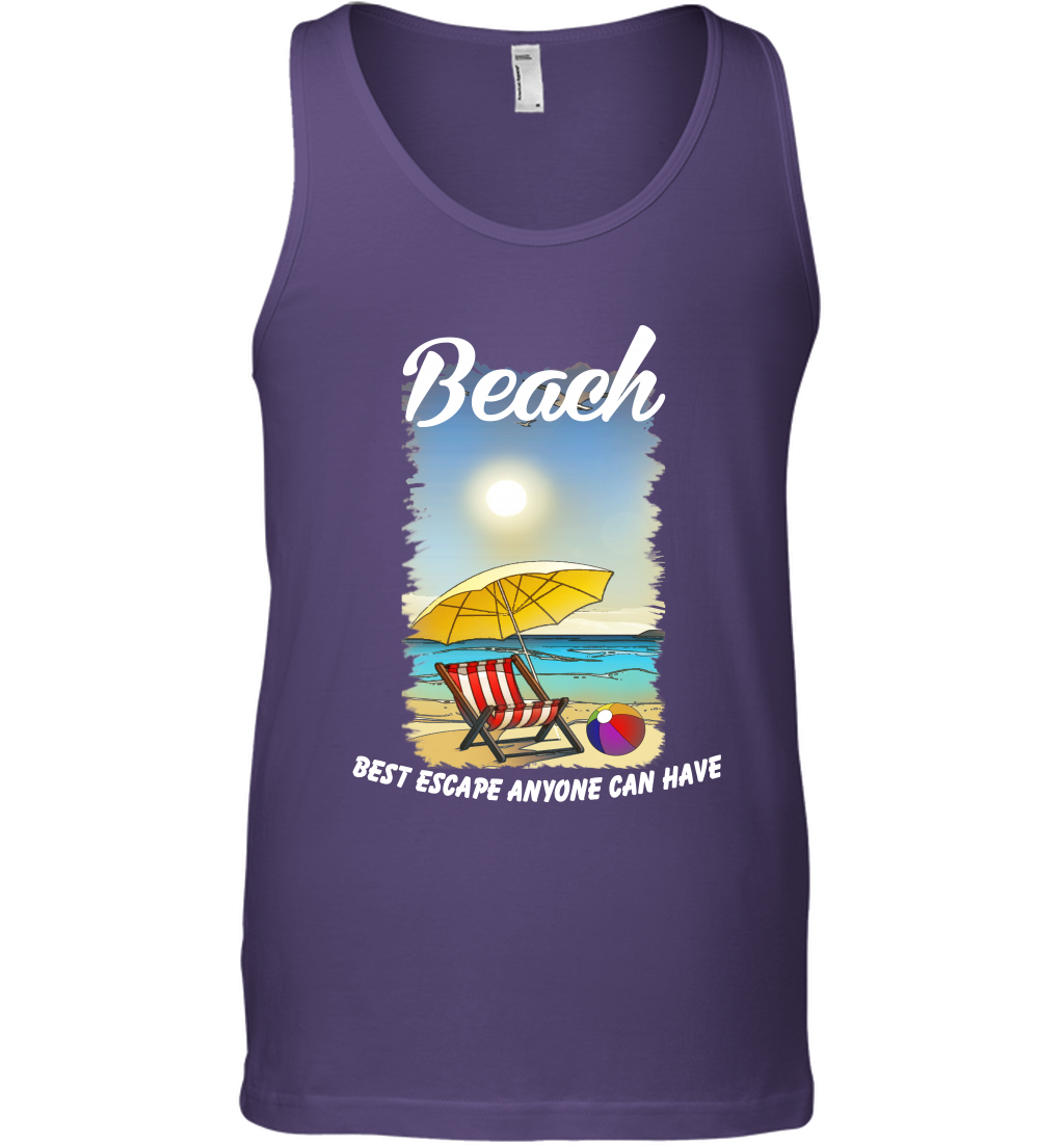 Beach Best Escape Anyone Can Have Summer Holiday Shirt Tank Top Purple