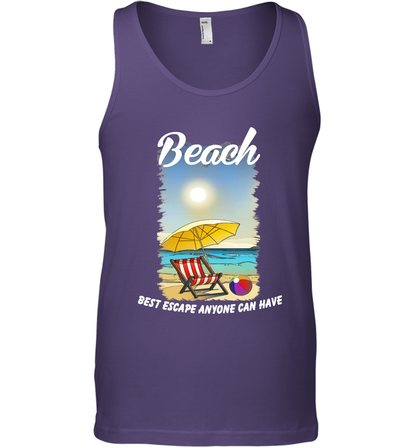 Beach Best Escape Anyone Can Have Summer Holiday Shirt Tank Top Purple