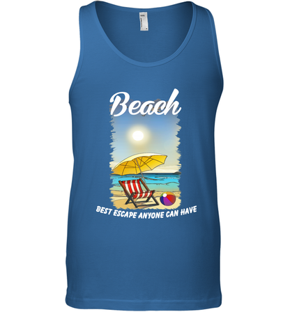 Beach Best Escape Anyone Can Have Summer Holiday Shirt Tank Top Royal