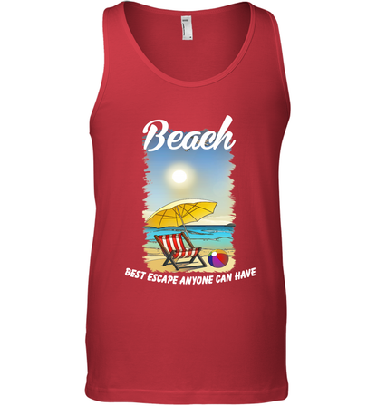 Beach Best Escape Anyone Can Have Summer Holiday Shirt Tank Top Red