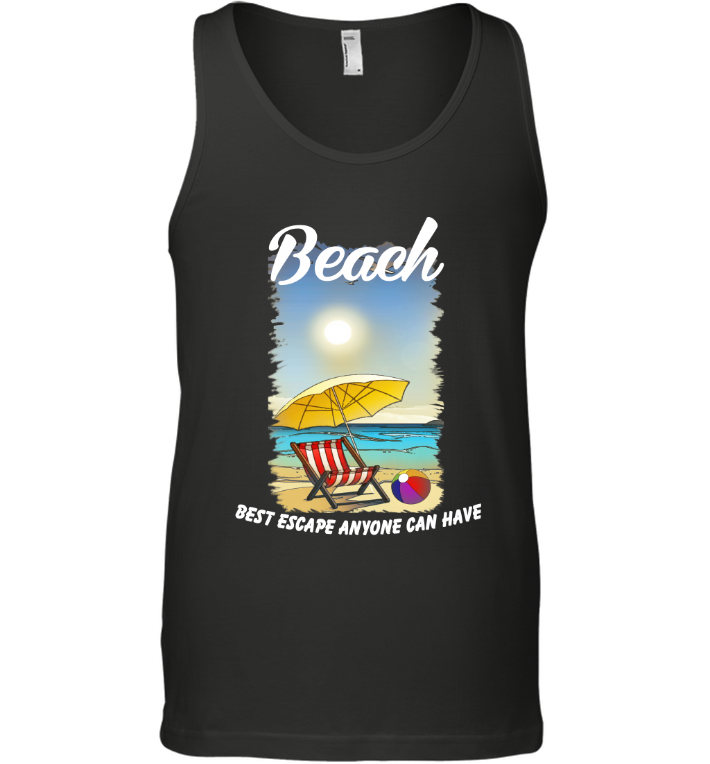 Beach Best Escape Anyone Can Have Summer Holiday Shirt Tank Top Black