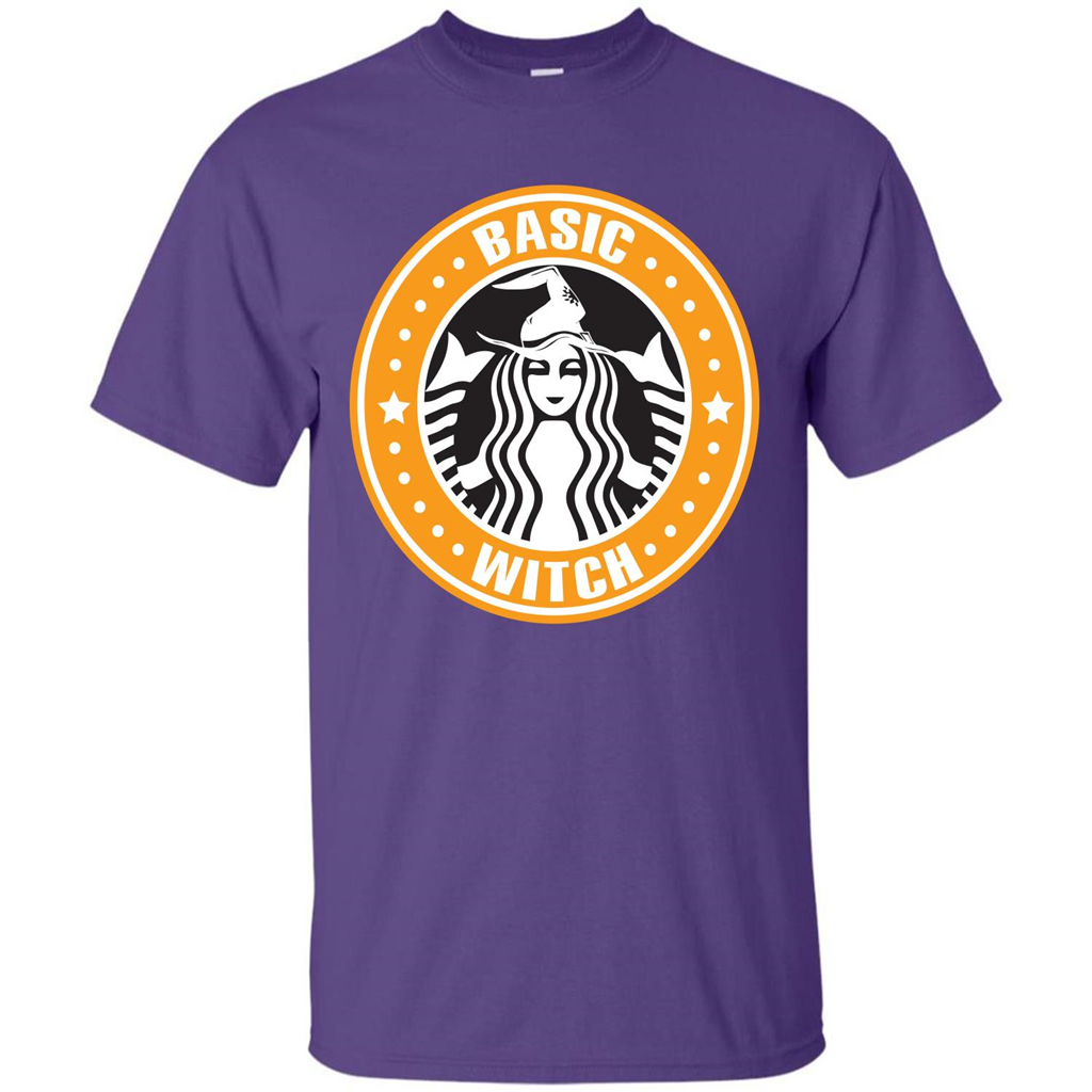 Halloween T-shirt Basic Witch T-shirt Purple