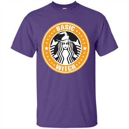 Halloween T-shirt Basic Witch T-shirt Purple