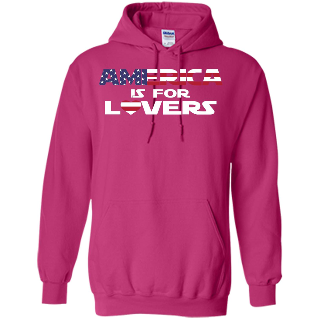 America Is For Lovers T-shirt Heliconia