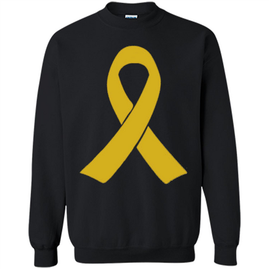 Go Gold Childhood Cancer Awareness T-shirt Black