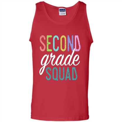Second Grade Squad T-shirt Back to School T-shirt Red