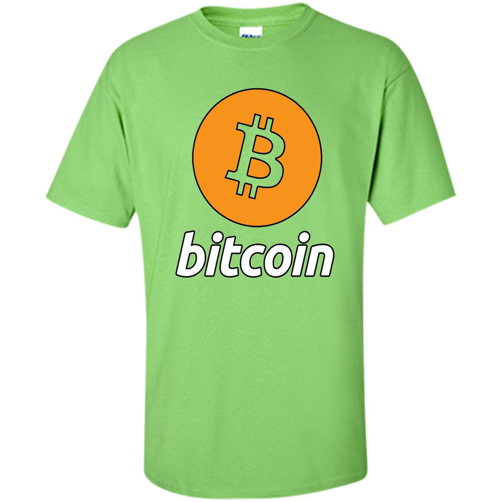 Bitcoin Logo Cryptocurrency BTC T-shirt Lime