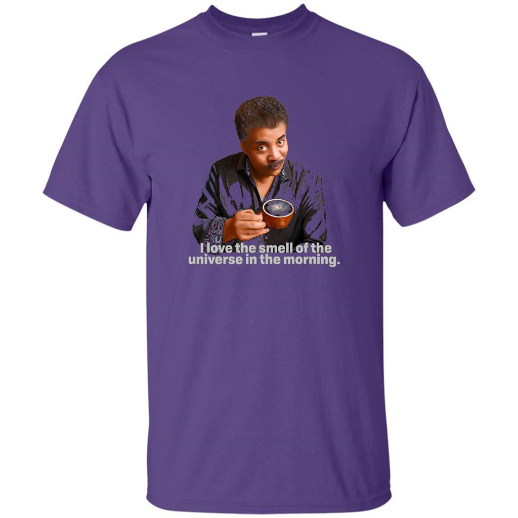 Neil Degrasse Tyson I Love The Smell Of The Universe T-Shirt Purple