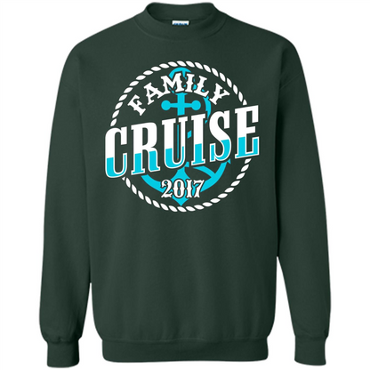 Family Cruise 2017 T-shirt Summer Vacation T-shirt Forest Green