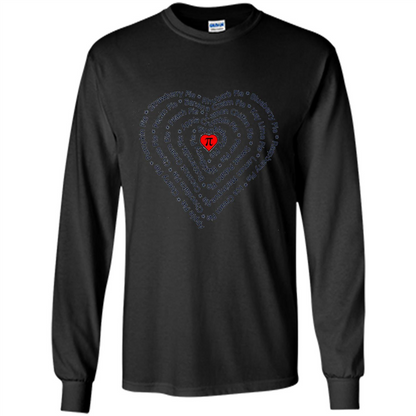 Love Math T-shirt I Love Pie Black