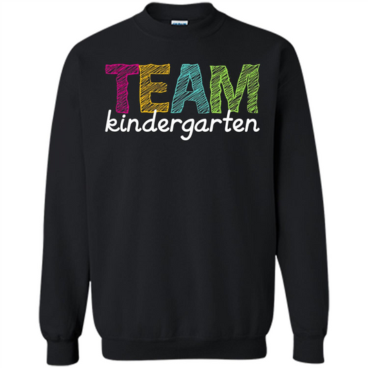 Team Kindergarten Grade Teacher T-Shirt Black