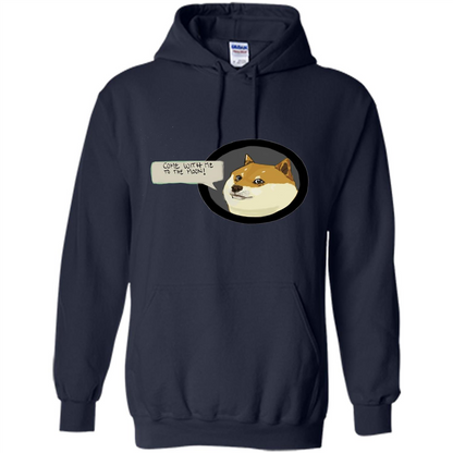 Love Dog T-shirt Come With Me To The Moon Navy
