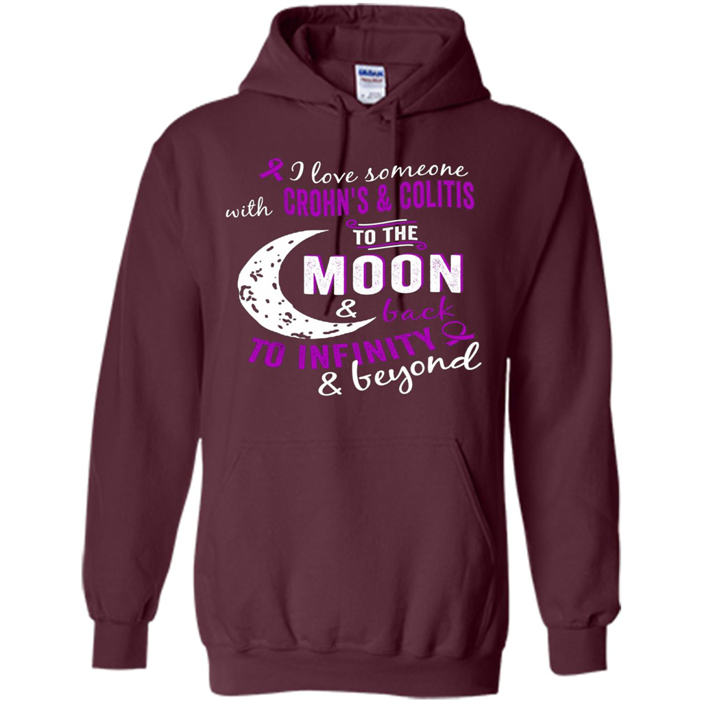 Crohn's and Colitis Awareness T-shirt Maroon