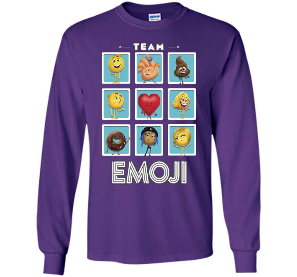 The Emoji Movie Team Emoji Panels Graphic T-Shirt shirt Purple