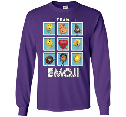 The Emoji Movie Team Emoji Panels Graphic T-Shirt shirt Purple
