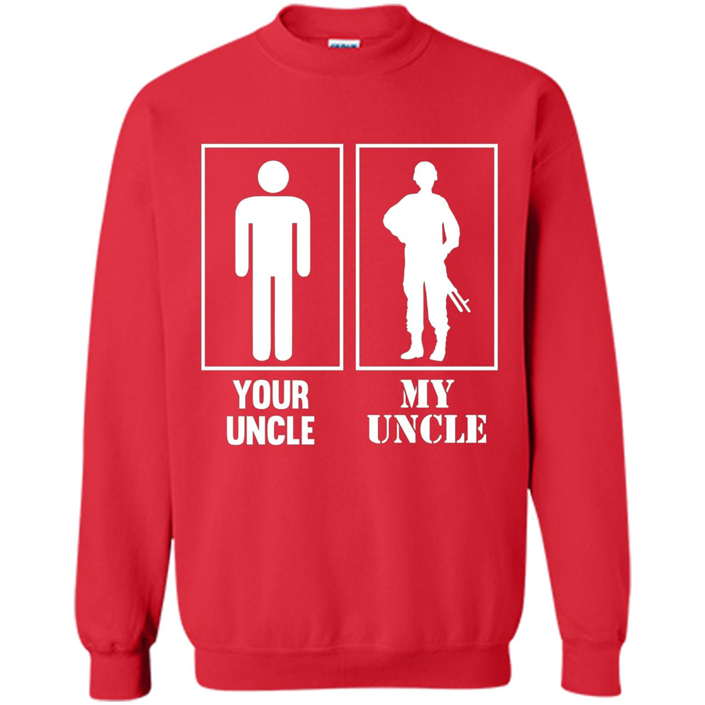 Your Uncle My Uncle Military Proud Army Navy Air Force T-shirt Red