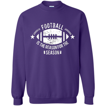 Football Is The Reason For The Season Funny Fan T-Shirt Purple